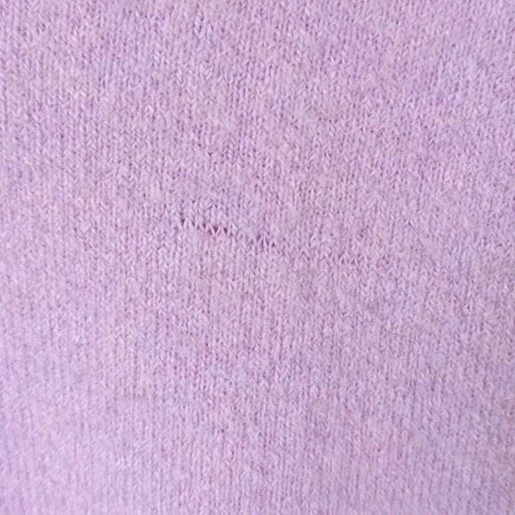 J.Crew Vneck Supersoft Merino Wool In  Yarn Purple Sweater Smock Wisteria - Picture 16 of 16